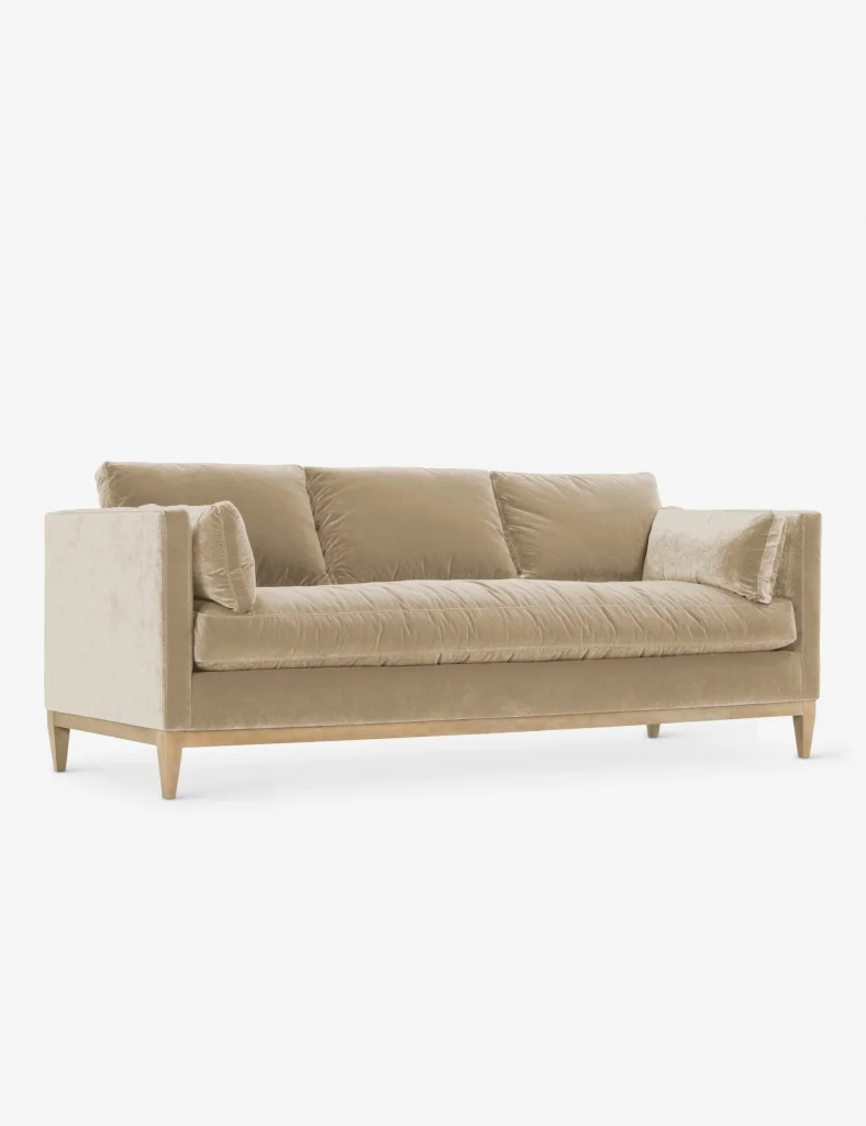 HOLO SOFA - LEO Camel Velvet AI Product scaled