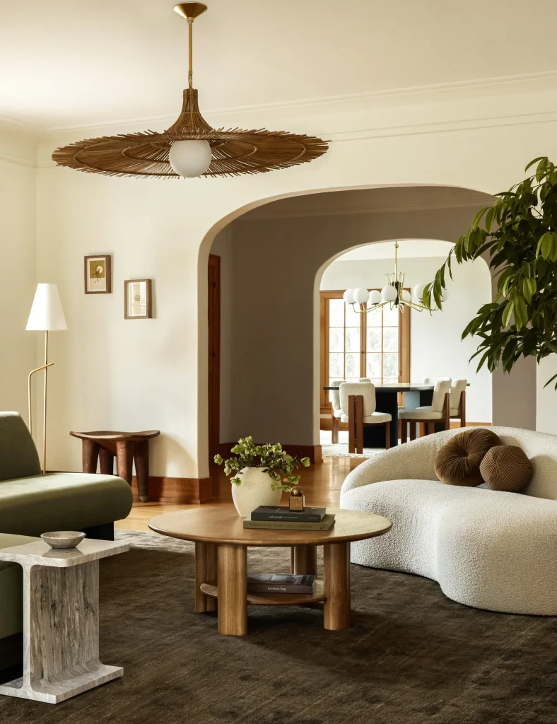 ROUND COFFE TABLE - Lulu and Georgia LivingRoomIV Site crop Lifestyle scaled