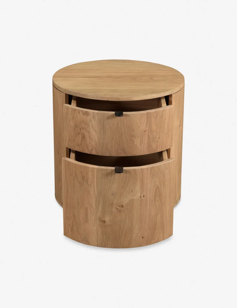 ROUND NIGHTSTAND - NEW